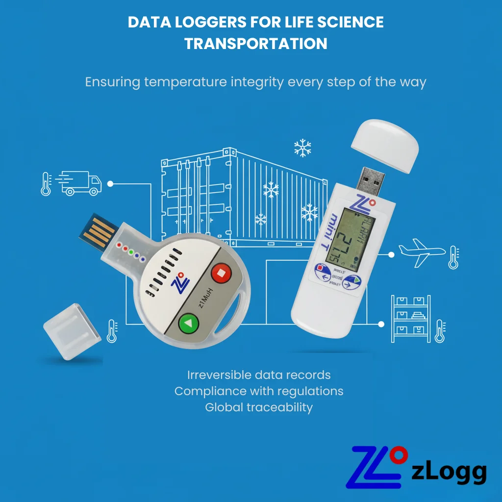 Zlogg USB Data Logger for cold chain monitoring