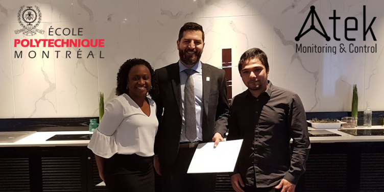ATEK CEO Hakim Rouab with the company’s very first intern, highlighting his mentoring excellence.